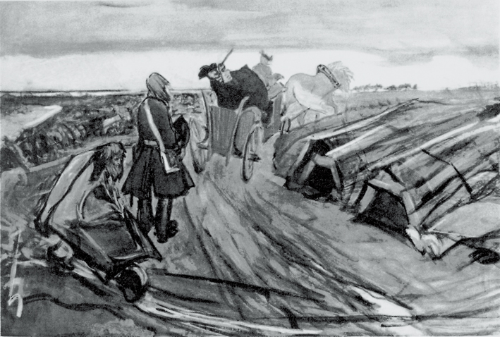  瓦伦丁·亚历山德罗维奇·谢洛夫 Valentin Alexandrovich Serov —— 彼得一世慰问劳动者 (2)